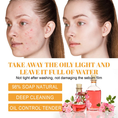 Turmeric Cleanser Moisturizing Facial Brightening Facial Cleanser Foam Brush Cleaning Moisturizing Whitening and Beautifying
