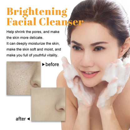 Turmeric Cleanser Moisturizing Facial Brightening Facial Cleanser Foam Brush Cleaning Moisturizing Whitening and Beautifying