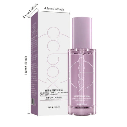 100ml Hair Care Essential Oil, Dry Hair, Long-Lasting Fragrance and Smooth Essential Oil, for Girlfriends and Mothers on Holiday