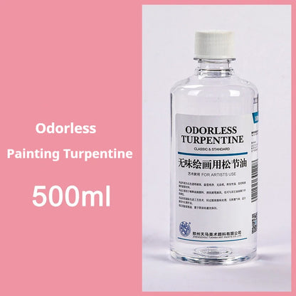 75/280/500ml Linseed Medium for Oil Paintings Odorless Turpentine/Toner Oil/Polish Retouch/Gloss Varnish Art Painting Supplies