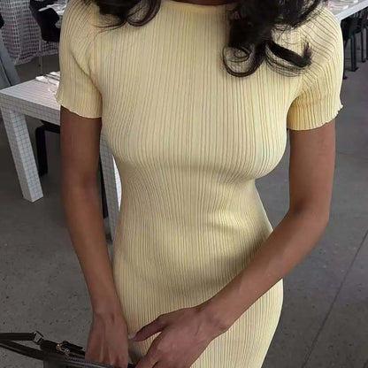 Fashionable Knitted Dress Pure ...