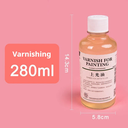 75/280/500ml Linseed Medium for Oil Paintings Odorless Turpentine/Toner Oil/Polish Retouch/Gloss Varnish Art Painting Supplies