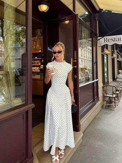 Summer Elegant Upgraded Version Casual Polka Dots Party Dress