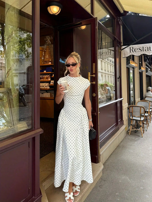 Summer Elegant Upgraded Version Casual Polka Dots Party Dress