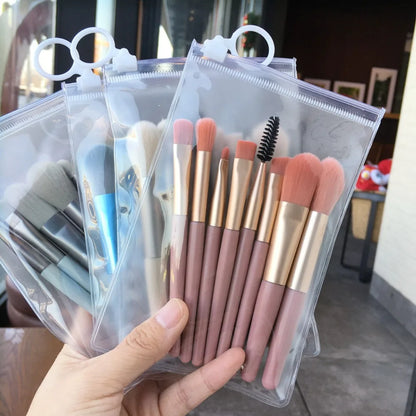 Makeup Brush Complete Set of Small 8 Beauty Tools Portable Set Eye Shadow Brush Foundation Make-up Brush Powder Blusher Brush