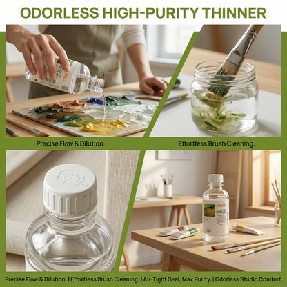 Turpentine Thinner Oil Paint Medium 200ml 500ml Toning Oil Cleaning Liquid Pen Washing Liquid Toner
