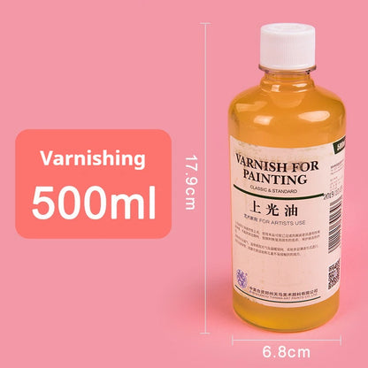 75/280/500ml Linseed Medium for Oil Paintings Odorless Turpentine/Toner Oil/Polish Retouch/Gloss Varnish Art Painting Supplies