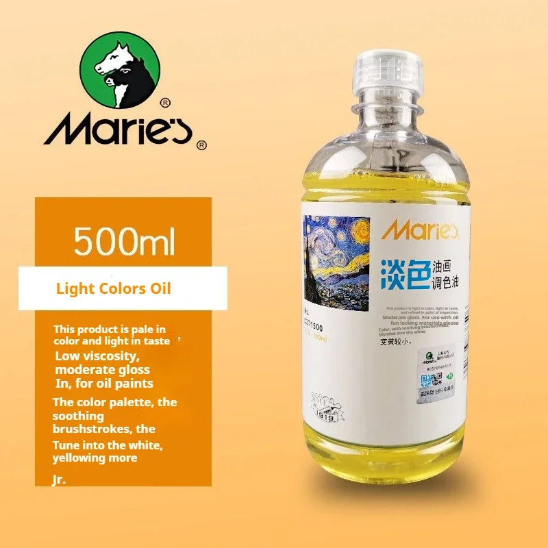 Turpentine Thinner Oil Paint Medium 200ml 500ml Toning Oil Cleaning Liquid Pen Washing Liquid Toner