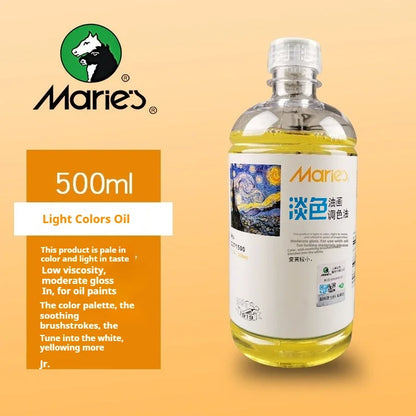 Turpentine Thinner Oil Paint Medium 200ml 500ml Toning Oil Cleaning Liquid Pen Washing Liquid Toner