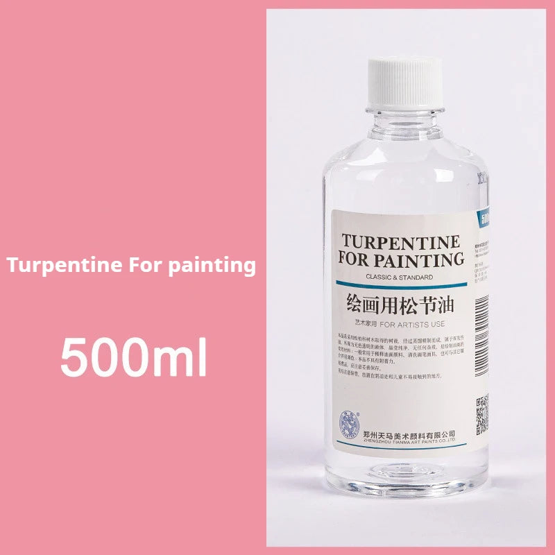 75/280/500ml Linseed Medium for Oil Paintings Odorless Turpentine/Toner Oil/Polish Retouch/Gloss Varnish Art Painting Supplies