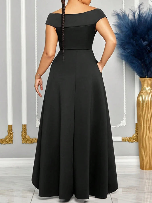 Off Shoulder Evening Dress