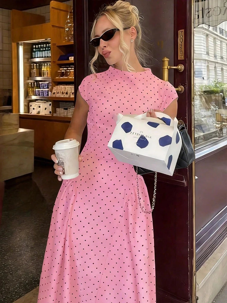 Summer Elegant Upgraded Version Casual Polka Dots Party Dress