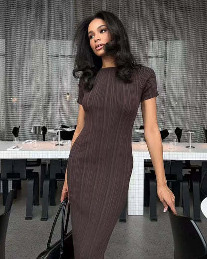 Fashionable Knitted Dress Pure ...