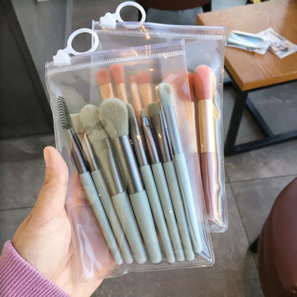 Makeup Brush Complete Set of Small 8 Beauty Tools Portable Set Eye Shadow Brush Foundation Make-up Brush Powder Blusher Brush