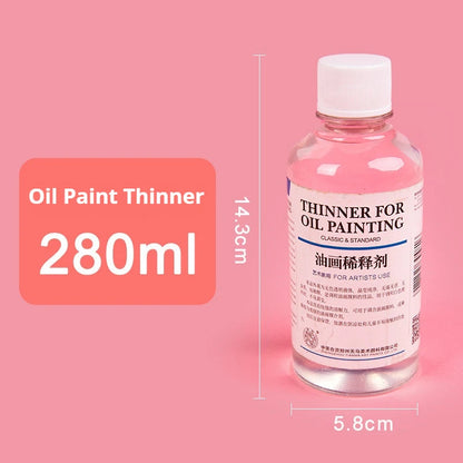 75/280/500ml Linseed Medium for Oil Paintings Odorless Turpentine/Toner Oil/Polish Retouch/Gloss Varnish Art Painting Supplies