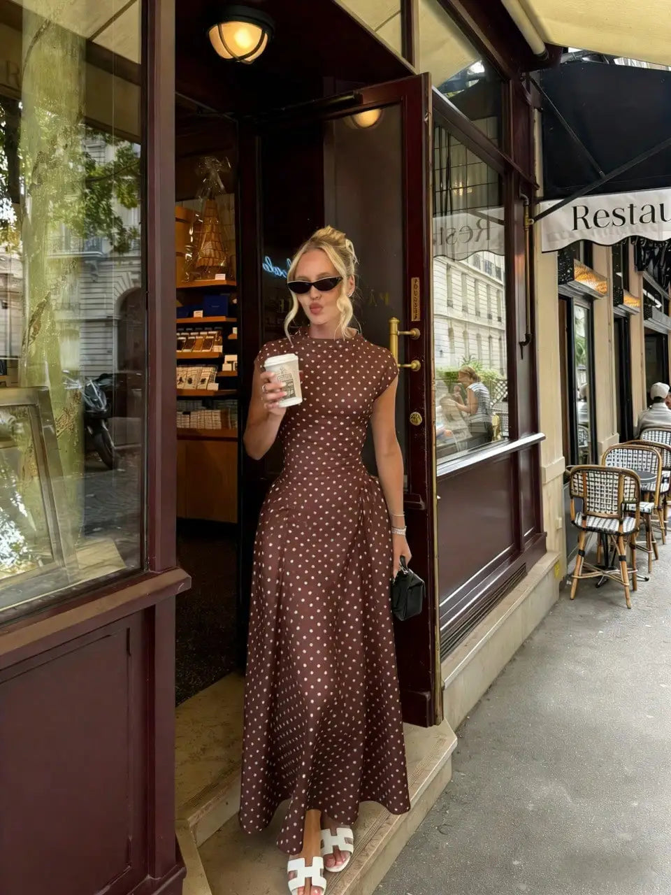Summer Elegant Upgraded Version Casual Polka Dots Party Dress