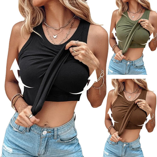 T shirt women 2026 summer bra