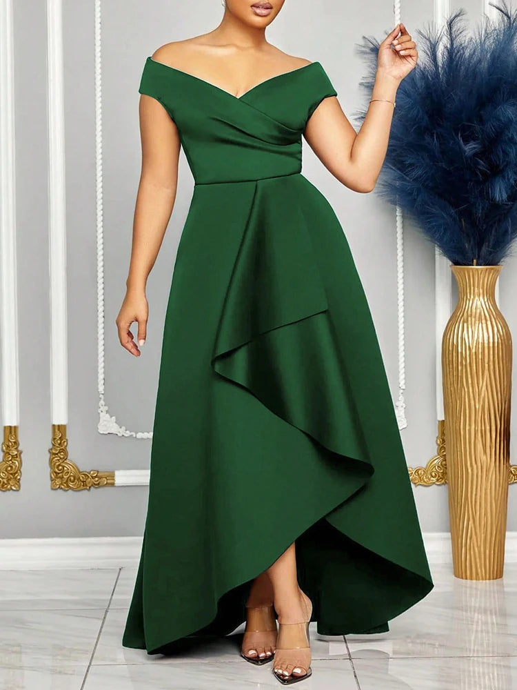 Off Shoulder Evening Dress
