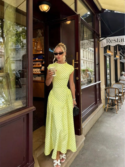 Summer Elegant Upgraded Version Casual Polka Dots Party Dress