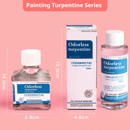 75/280/500ml Linseed Medium for Oil Paintings Odorless Turpentine/Toner Oil/Polish Retouch/Gloss Varnish Art Painting Supplies