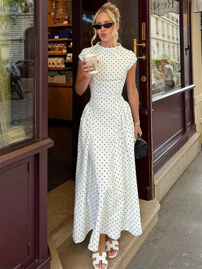 Summer Elegant Upgraded Version Casual Polka Dots Party Dress
