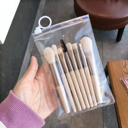 Makeup Brush Complete Set of Small 8 Beauty Tools Portable Set Eye Shadow Brush Foundation Make-up Brush Powder Blusher Brush