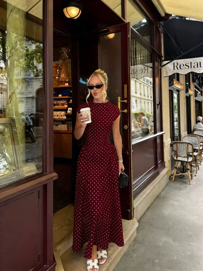 Summer Elegant Upgraded Version Casual Polka Dots Party Dress