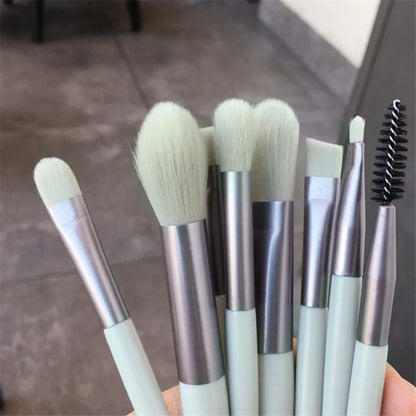 Makeup Brush Complete Set of Small 8 Beauty Tools Portable Set Eye Shadow Brush Foundation Make-up Brush Powder Blusher Brush