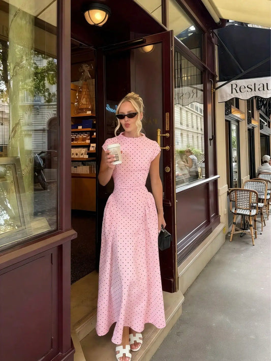 Summer Elegant Upgraded Version Casual Polka Dots Party Dress