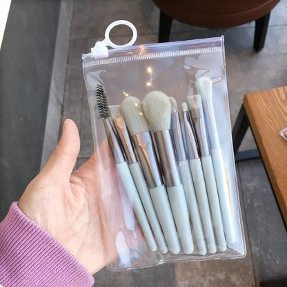 Makeup Brush Complete Set of Small 8 Beauty Tools Portable Set Eye Shadow Brush Foundation Make-up Brush Powder Blusher Brush