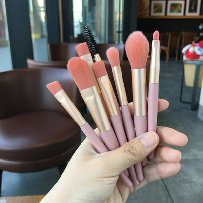 Makeup Brush Complete Set of Small 8 Beauty Tools Portable Set Eye Shadow Brush Foundation Make-up Brush Powder Blusher Brush